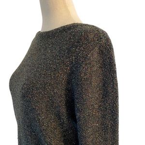 J crew metallic wool blend sweater